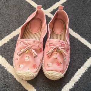 Coach Pink Floral Espadrilles